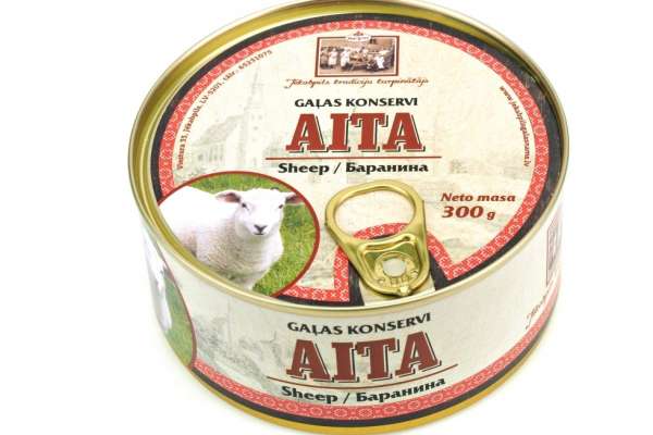 Konservi aitas gaļas