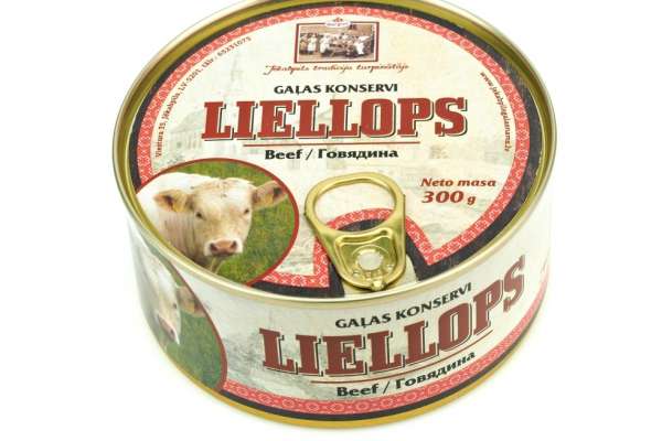 Konservi liellopa gaļas