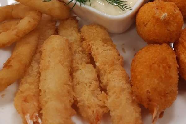 Fritētas tīģergarneles