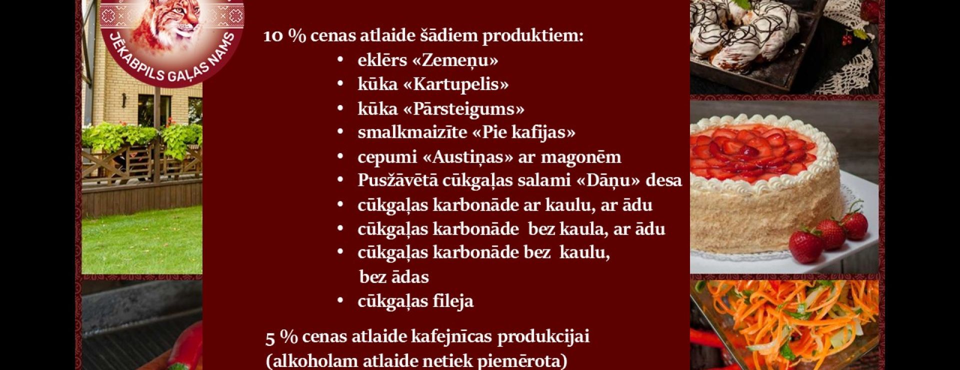 Akcijas ar Jēkabpils Gaļas Nama karti martā