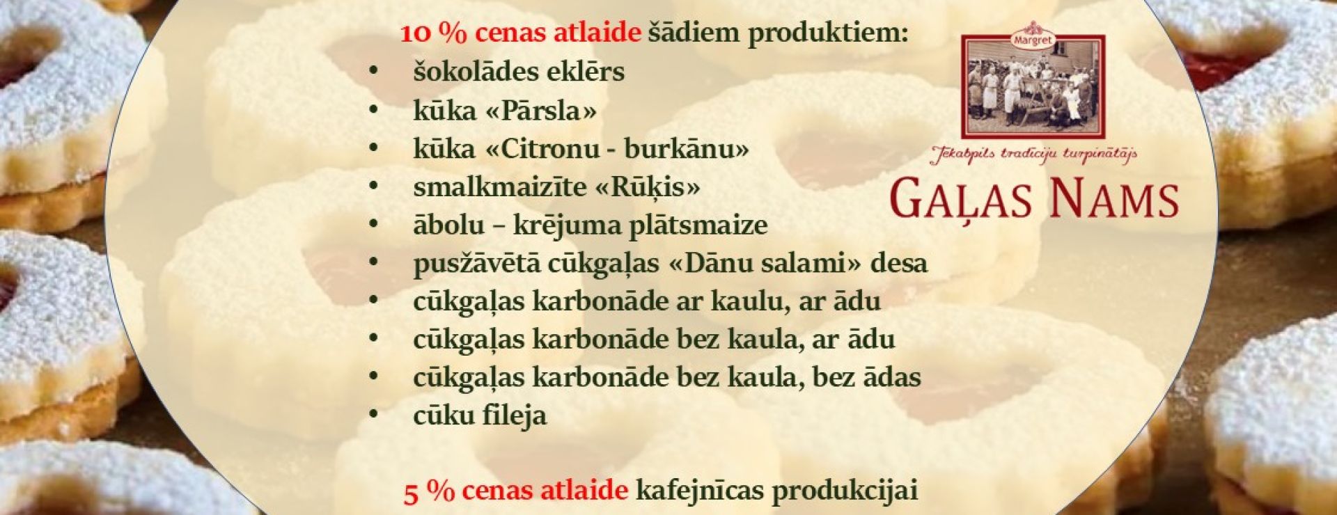 Akcija ar Jēkabpils Gaļas Nama karti  septembrī